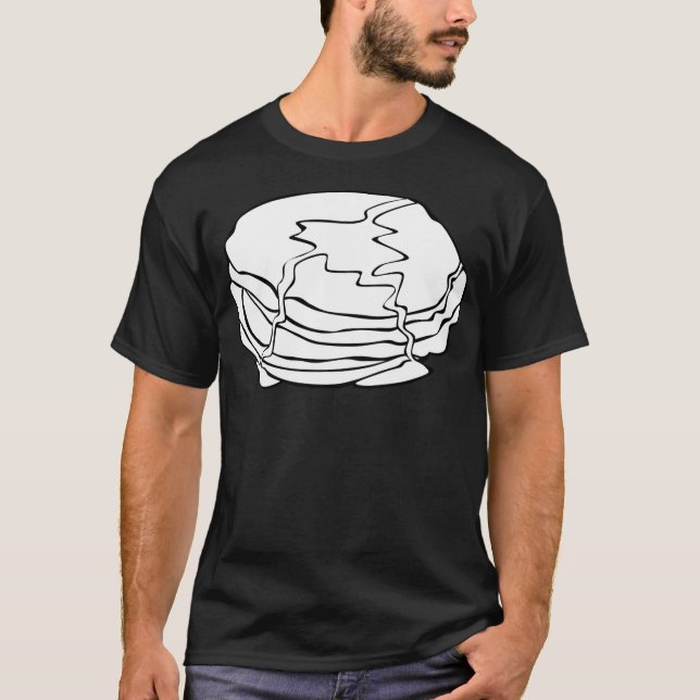 Pfannkuch pancakes crepes frufrukost gör lustigt t shirt (Framsida)