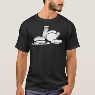 Pfannkuch pancakes crepes frukostbaker pirat t shirt
