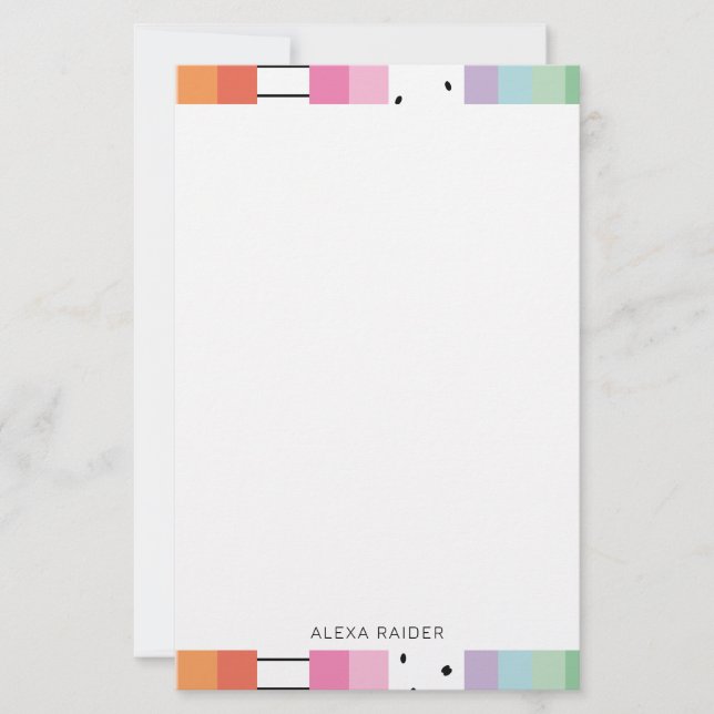 Pfantastiska popränder brevpapper (Framsida)
