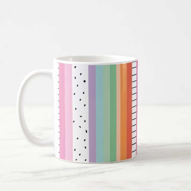 Pfantastiska popränder kaffemugg (Vänster)
