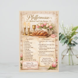 Pfeffernusse Shabbat Låtkaka, Rustik Rosa Retro