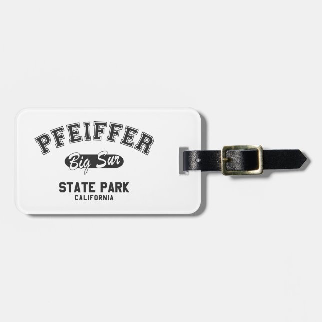 Pfeiffer Big Sur State Park, Kalifornien Bagagebricka (Horisontell Framsida)