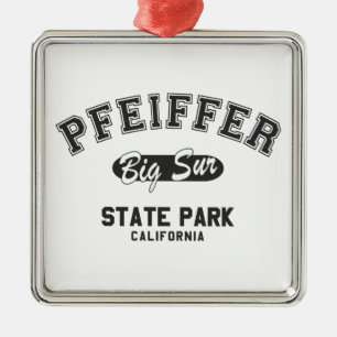 Pfeiffer Big Sur State Park, Kalifornien Julgransprydnad Metall