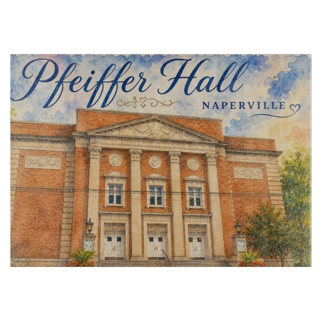 Pfeiffer Hall-teatern Naperville Illinois souvenir (Framsidan)
