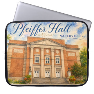 Pfeiffer Hall-teatern Naperville Illinois souvenir Laptop Fodral
