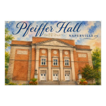 Pfeiffer Hall-teatern Naperville Illinois souvenir
