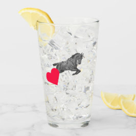 Pferd – Horse neon-pink Glaskopp