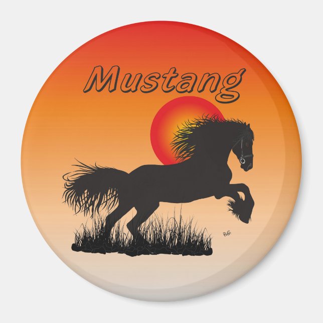 Pferd - Mustang Magnet (Framsidan)