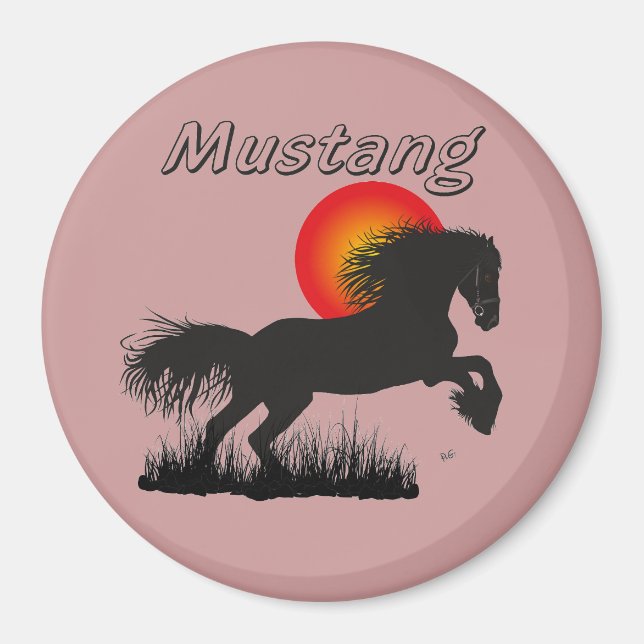 Pferd - Mustang Magnet (Framsidan)
