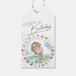 Pferde Geschenkanhänger für Pferdemädchen Presentetikett
