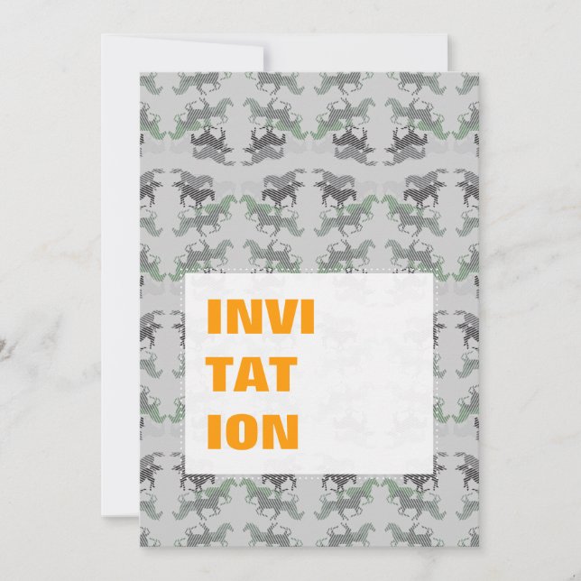 Pferde Muster liniert (Framsida)