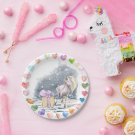 Pferde Pappteller für Kindergeburtstag