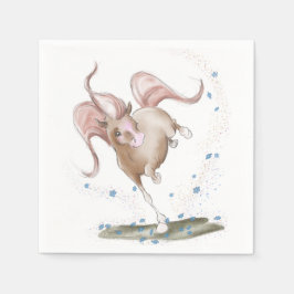 Pferde-Partyservietten für Kindergeburtstag Pappersservett