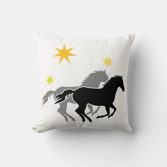 Pferde und Sterne | Horses and Stars Kudde (Framsida)