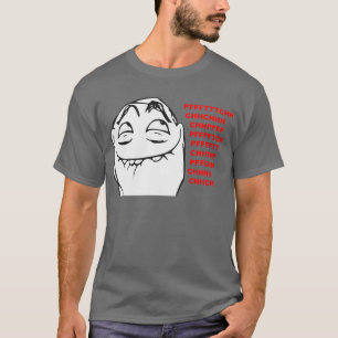 PFFTCH som skrattar ursinneansiktetecknaden Meme T-shirt