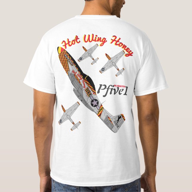 Pfive1 P-51 "hettvingehonung ", T-shirt (Baksida)