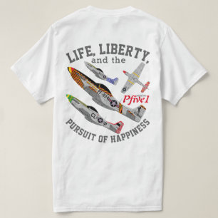Pfive1 P-51D "jakt av lyckan ", T-shirt