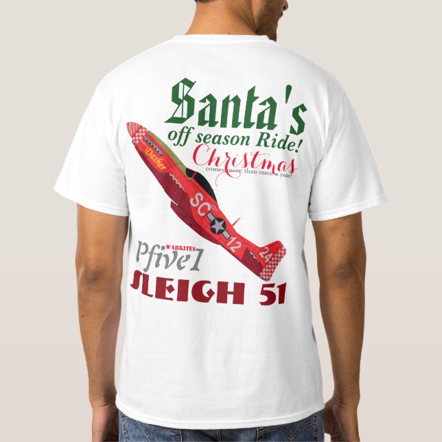 Pfive1 "Sleigh 51", Tee Shirt (Baksida)