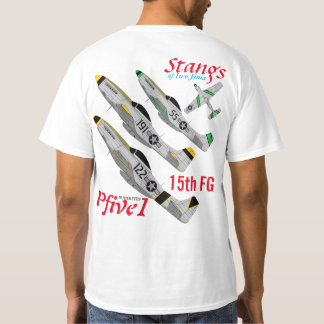 Pfive1 Stangs av Iwo Jima 15th FG T Shirt