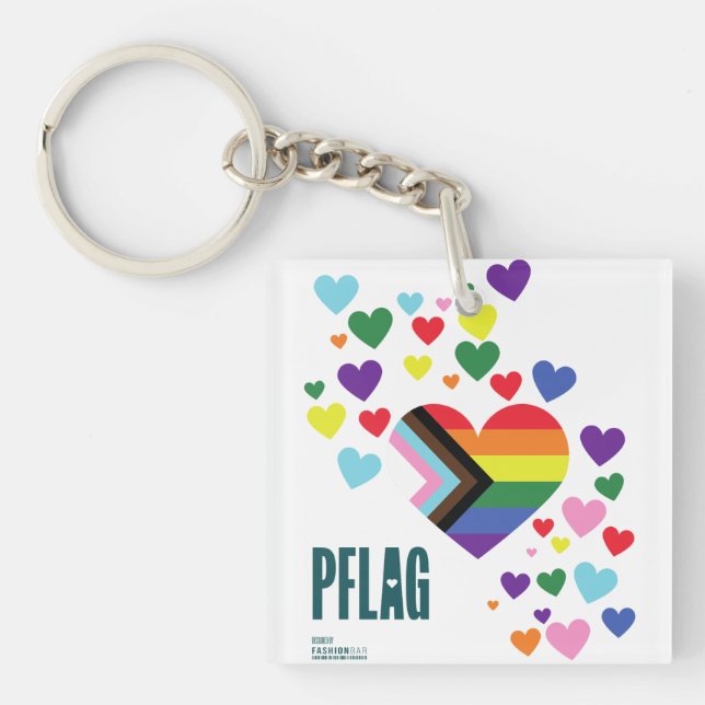 PFLAG Pride Akrylnyckelring (Framsidan)