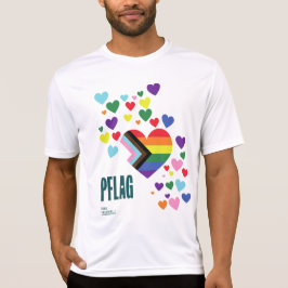 PFLAG-Pridet Shirt Sport-Tek vit bakgrund T Shirt