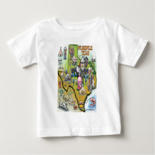 Pflugerville Texas tecknadkarta T Shirt