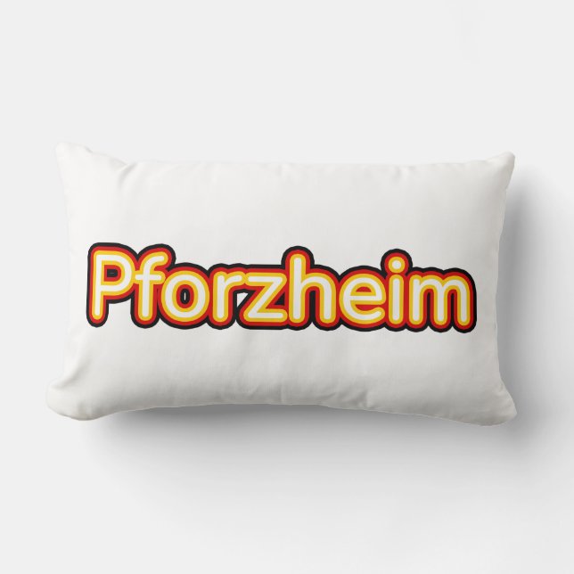 Pforzheim Deutschland Tyskland Lumbarkudde (Framsida)