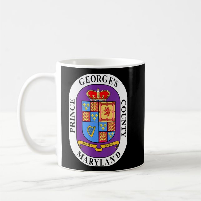 Pg County Maryland Md Prince George's County Kaffemugg (Vänster)