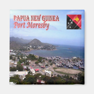 PG - Papua Nya Guinea - Moresby - hamn Magnet