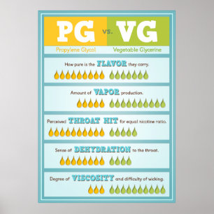 PG vs VG Infografik Poster