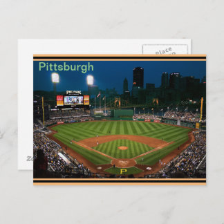 Pgh Post Card PNC Park på natten Vykort