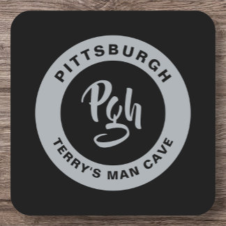 Pgh Sports Yinzer Anpassningsbar Barware Drink Underlägg Papper Kvadrat