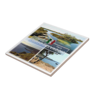 PGL001 PORTO SELVAGGIO, Apulia, Italien Kakelplatta