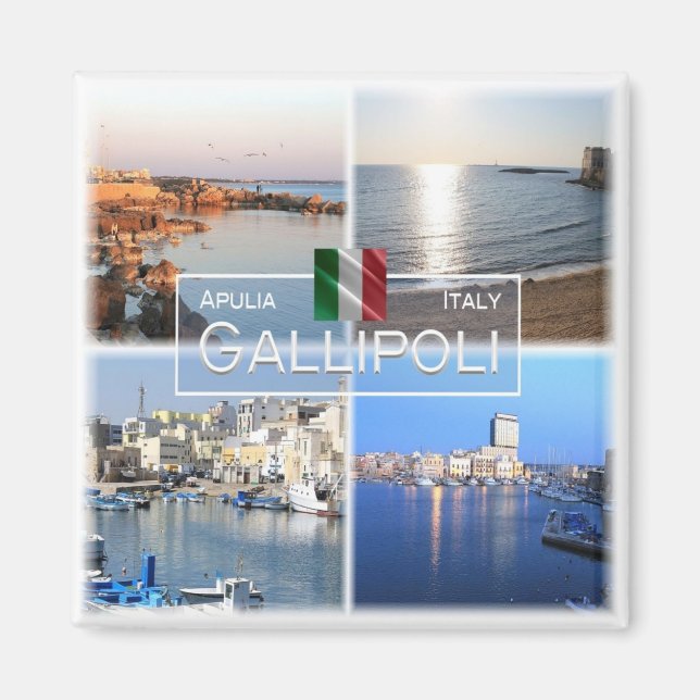 PGL018 GALLIPOLI - SALENTO - Apulia - Fridge Magnet (Framsidan)