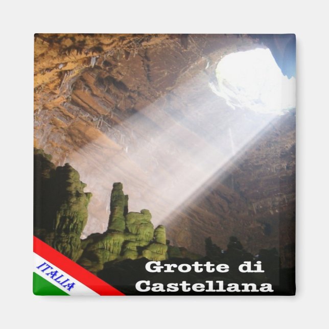 PGL034 GROTTE DI CASTELLANA, Apulia, Fridge Magnet (Framsidan)