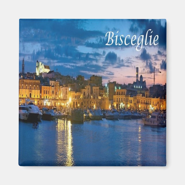 PGL038 BISCEGLIE, Apulien, Italien, Fridge Magnet (Framsidan)