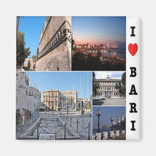 PGL039 BARI I Kärlek, Apulien, Italien, Fridge Magnet