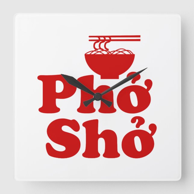 Phở-ở Fyrkantig Klocka (Framsida)