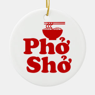 Phở Shở Julgransprydnad Keramik