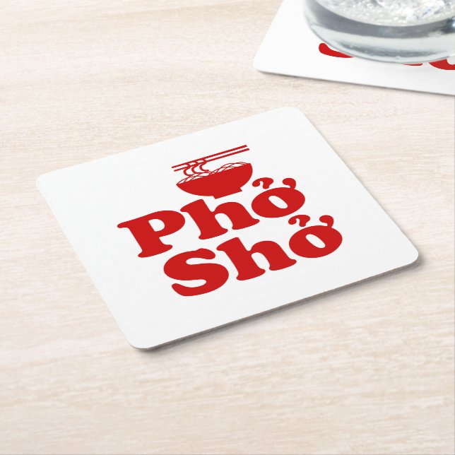 Phở Shở Underlägg Papper Kvadrat (Vinklad)