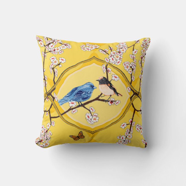 PH&D Bluebird Vignette Pillow Daffodil Gult Kudde (Framsida)