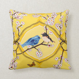 PH&D Bluebird Vignette Pillow Daffodil Gult Kudde