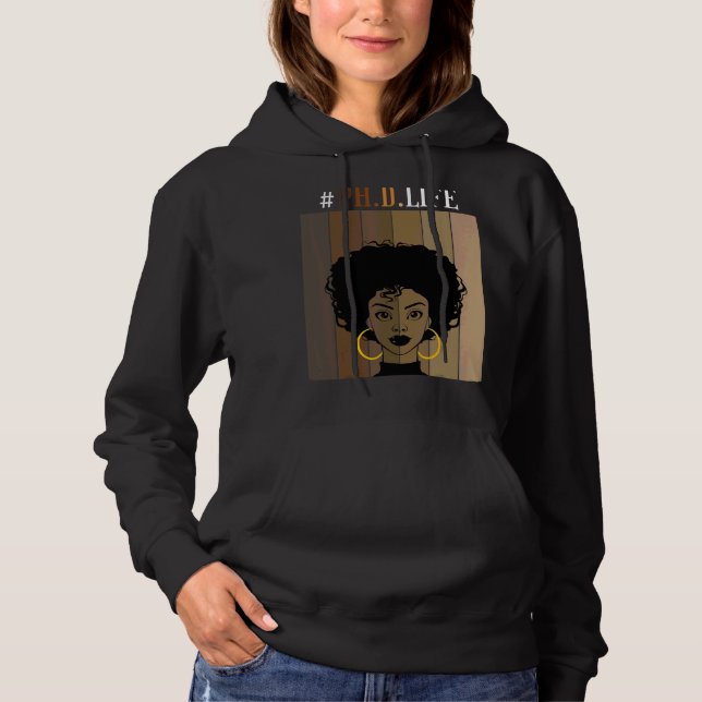 Ph D Life Phd doktorgrad Studenten Black Afr T Shirt (Framsida)