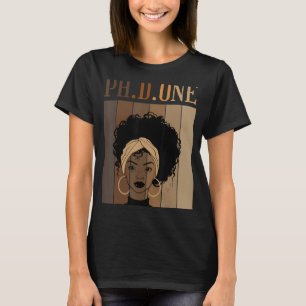 PH D ONE PhD Doctorate Student Studenten Black Af T Shirt