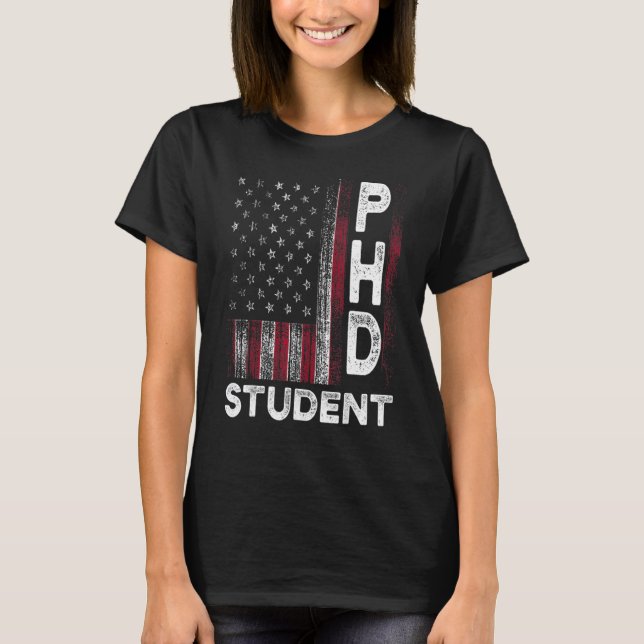 Ph D Student Dissertation US America Doctorate Gra T Shirt (Framsida)