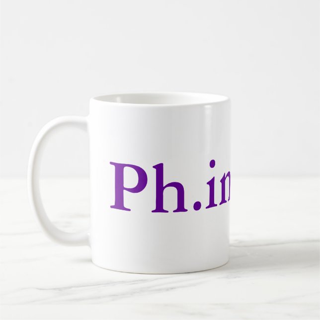 Ph.inishe.d 15 uns mugg (Vänster)