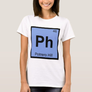 Ph - Potrero Backe San Francisco-kemi - symbol T-shirt