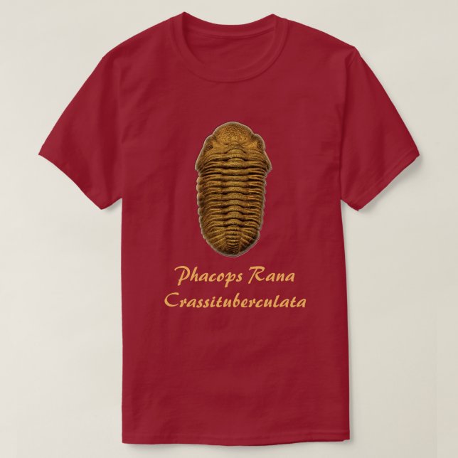 Phacops Rana Crassituberculata T Shirt (Design framsida)