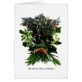 Phaedras Phantasies - den gröna manen av vintern Hälsningskort