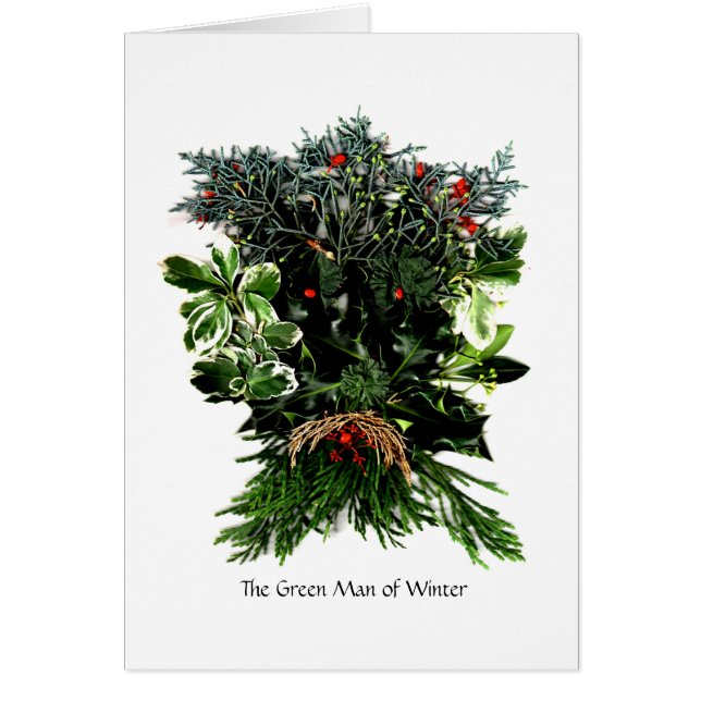 Phaedras Phantasies - den gröna manen av vintern Hälsningskort (Framsidan)